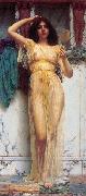 John William Godward The Mirror oil